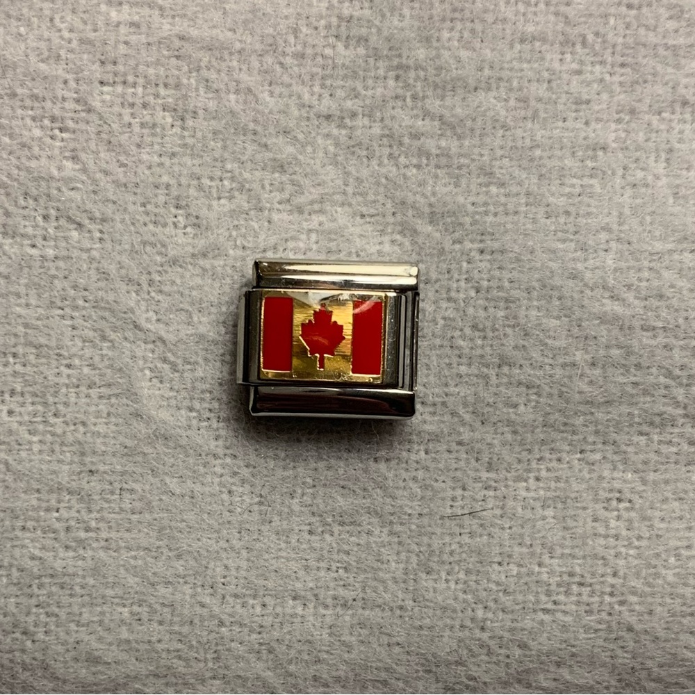 Canadian Flag Italian Charm